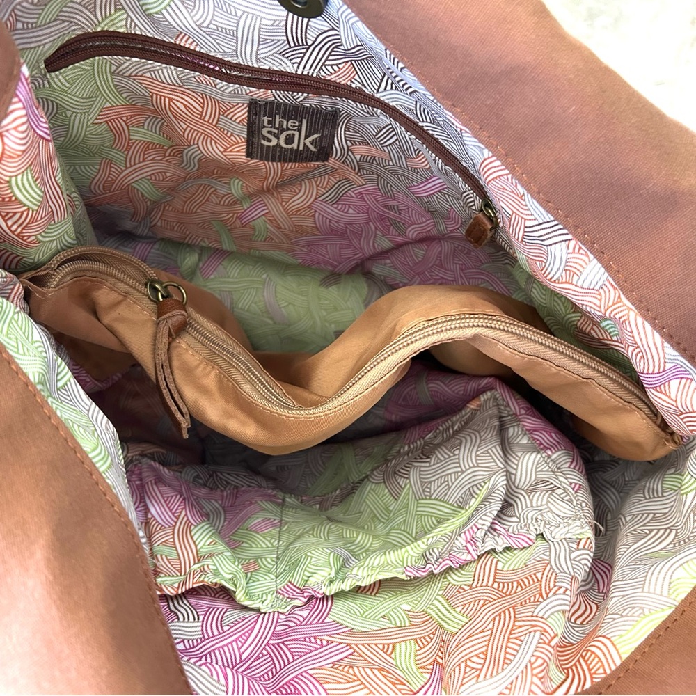 The Sak Brown Hobo Bag with Black Accents - Picture 13 of 13